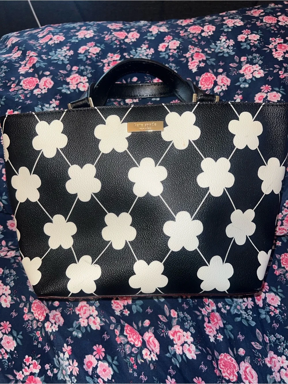 Kate spade grant street floral Jules satchel